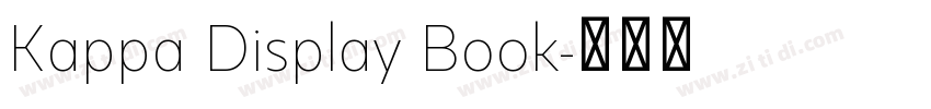 Kappa Display Book字体转换